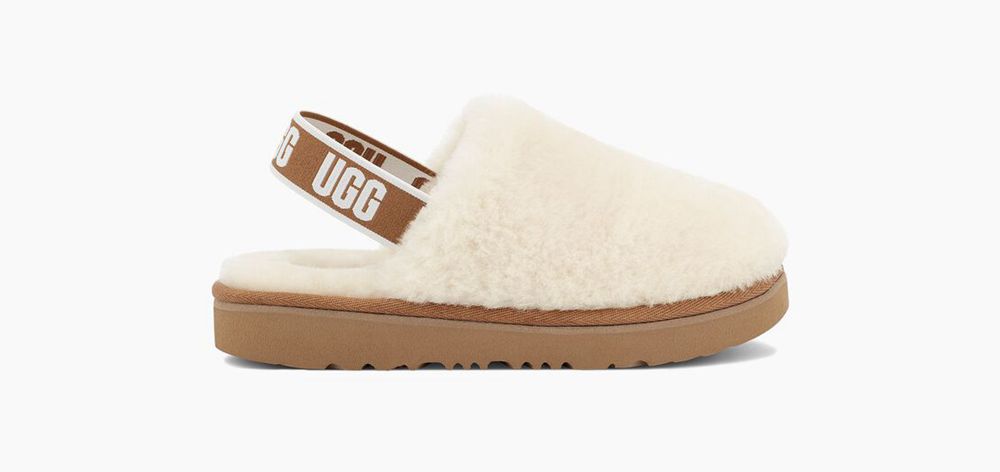 Ugg Slippers Canada - Ugg Kids' Fluff Yeah Clog Beige